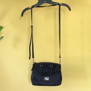 Dooney & Bourke Black Crossbody Bag Black Leather